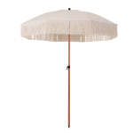 Aia p&auml;ikesevari terrassile 2 m beež UV-kaitsega ja narmastega