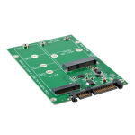 Adapter M.2 Ngff/msata Ssd to Sata 2,5" - kahekordne
