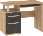 Kirjutuslaud Meblocross Angel ANG-02 tammeviimistlusega, sahtli ja kapiga