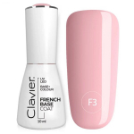 H&uuml;briidne k&uuml;&uuml;nelakk Clavier F3 Pink French UV alus 10 ml