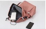 Himawari 9001 Usb-ga seljakott, roosa-tumesinine