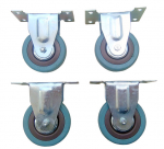 Rattad 75 mm, 4 tk. komplekt, 180 kg koormus