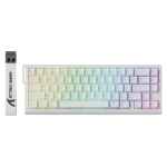 ATTACK SHARK X68 HE kiire reaktsiooniga mehaaniline m&auml;nguklaviatuur RGB-valgustusega ja valge kontuurjoonega