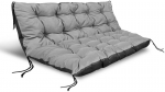 Aiapadjakomplekt kaubaaluste pingile 120/80 cm + 120/40 cm, veekindel, hall
