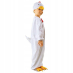 &Uuml;likond Chicken White 122/128 cm - Jumpsuit koos m&uuml;tsiga