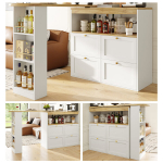 360&deg; p&ouml;&ouml;rlev laud 105x39x102 cm, 4 sahtlit, avatud riiulid, s&ouml;&ouml;gituba/kontor/elutuba