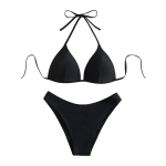 Push up seotav kolmnurkne naiste bikiinid Gorglitter, M, must, M