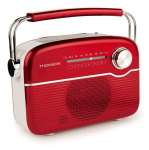 Thomson RTS450BTR kaasaskantav FM-raadio Bluetoothi ja p&auml;ikeselaadimisega