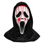 Verevoolu efektiga Karje mask kapuutsiga Ghostface Universaalne suurus