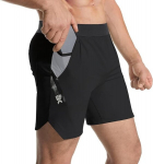 Hingavad meeste spordil&uuml;hip&uuml;ksid Brokig Mustad L, L