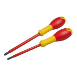 Set of 2 Screwdrivers - STANLEY FATMAX - FMHT0-62648 - Insulated Terminal Blocks 1000V - PH1X100 + PH2X125