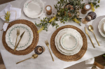 &Otilde;htus&ouml;&ouml;giserviis &bdquo;Asir Windsor Garden&ldquo;, 24-osaline, valge keraamika, 26 cm taldrikud