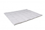 Hanesulgedest tekk, valge, 220x200 cm - 2,5 kg