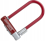 U-lukuga lukk Kryptonite Kryptolok Mini 7, 8,2cm x 17,8cm, punane