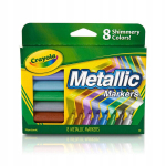 Crayola metallik markerid, 8 v&auml;rvi
