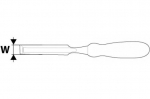 Topex 09a108 Puusepa peitel, 8 mm, plastikust k&auml;epide