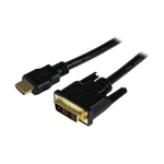 HDMI-DVI-D M/M adapterkaabel 1,5 m - STARTECH - HDDVIMM150CM - Kulunud kuld - Varjestatud