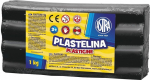 Astra plastiliin, must, 1kg