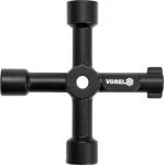 Teeninduskapid v&otilde;tmed - Vorel - 72x72 mm - K&auml;e diameeter 9 mm - Kolmnurkne profiil - Ruudu 6 mm - Ruudu 8 mm