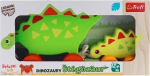 Puidust dinosaurus ratastel Trefl Stegosaurus, 2 tk.