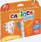 Carioca Maxi Baby markerid, 12 v&auml;rvi