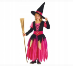 Laste kost&uuml;&uuml;m Witch 130-140 cm, Halloween, pidu