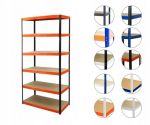 Metallist riiul Helios Hbo 213x100x50 cm, 6 riiulit, 175 kg/riiul