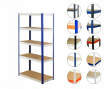 Metallist riiul Helios Hnw 180x90x60, 5 riiulit, 275kg/riiul