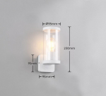 Moodne valge v&auml;lisseinavalgusti aeda, fassaadi