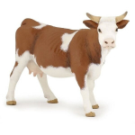 Figurine Simmental koe - PAPO - HET LEVEN OP DE BOERDERIJ - Gemengd - Binnen - Vanaf 3 jaar