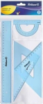 Pelikan geomeetria komplekt 4 osa, joonlaud 30 cm