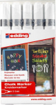 Edding 4095 kriidimarker, valge, 2-3mm, 5 tk.