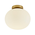 Nordlux Alton laelamp E27 25w, messing/opaalklaas, art deco