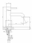 Omnires Y1210nbl kraanikausisegisti, must