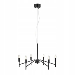 Markslojd Monarch rippvalgusti 6x18w E14 must