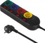Pikenduskaabel 4 pistikupesa ja 2 Usb-ga, 1,5 m