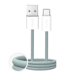 Puro Fabrik 2.0 Usb-a&ndash;usb-c kaabel, 1,5 m, 10 W, roheline