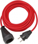 Punane pikendusjuhe 25m, 1 pistikupesa, H05vv-f 3g1,5