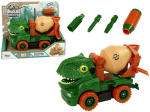 Surenkamas sunkvežimis Dinosaur Truck, žalias