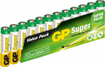 12x Gp Super Alkaline Aaa Lr3 1,5v patareid