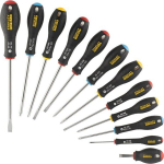 12 Piece Screwdriver Set - STANLEY FATMAX - FMHT65426-0 - Electrician + Mechanic + Phillips + Pozidriv