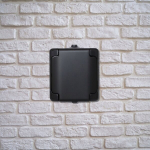 Kos Bryza Socket Single Black Matt Ip54 Surface