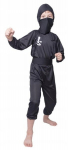 Must ninja kost&uuml;&uuml;m lastele, suurus L (130-140 cm)