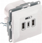 Santra Usb laadija 2xusb-a + 1xusb-c, valge