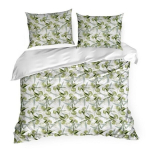 Voodipesukomplekt Eurofirany POS/ST/SPRING/84 220x200 Roheline taime muster lukuga