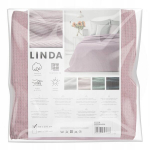 Pleed Eurofirany Linda roosa 150x200 pehme vahvlitekstuur