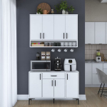 K&ouml;&ouml;gikapp Hanah Home JE205-3824, valge, modernne, 120x40 cm