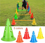 Jalgpalli treeningkoonused, 23 cm, PE materjal, 5 tk