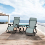 Aiam&ouml;&ouml;blikomplekt Mirpol Delux 2 lamamistooli roheline metall kokkupandav