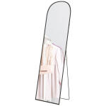 T&auml;ispikkuses peegel, 169x49 cm, kumer, alumiiniumraam, turvaklaas, must